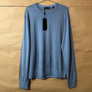 Greyson | NWT Men's Saratoga Crewneck Sweater Merino Wool Bonneville Blue Size L